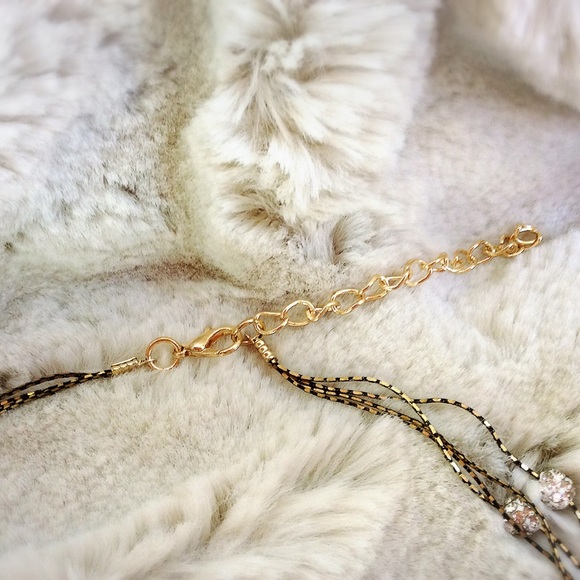 Multilayer Rhinestone Crystal Ball Necklace - Picture 4 of 5